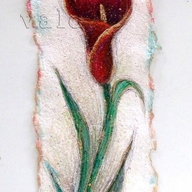 red calla lily By Valda Fitzpatrick