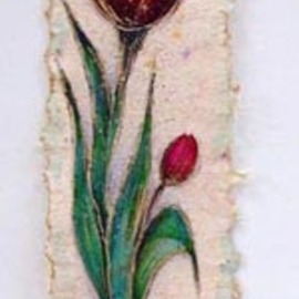 single red tulip By Valda Fitzpatrick