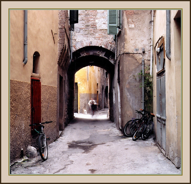 Artist Michael Seewald. 'Ghost Biker, Foligno, Umbria, Italy 2005' Artwork Image, Created in 2005, Original Photography Color. #art #artist