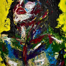 Anninos Agathodorou: 'Rainbow Orgasm', 2014 Acrylic Painting, Erotic. Artist Description:  original hand painted acrylic painting on stretched canvas titled 