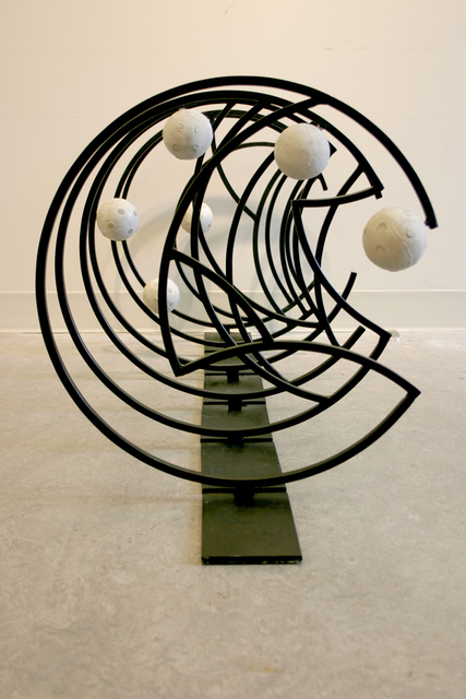 Hong Van Ng  'Spiral Mandala', created in 2003, Original Sculpture Steel.