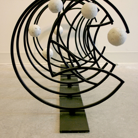Hongvan Ng: 'Spiral Mandala', 2003 Steel Sculpture, Geometric. Artist Description: 10 out side sculptures, mandala, circle, community, coming together, spirals, central points, metal, concrete...