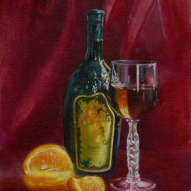 Vasily Zolottsev: 'Cheers', 2008 Oil Painting, Still Life. 