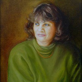 Vasily Zolottsev: 'The Portrait of woman', 2005 Oil Painting, Portrait. Artist Description:  The portrait is custom- made. ...