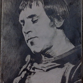 The portrait of V Vysotsky By Vasily Zolottsev