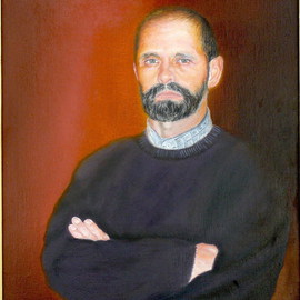 Vasily Zolottsev: 'The portrait of the artist', 2006 Oil Painting, Portrait. 