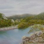 The river Tuapsinka  An etude By Vasily Zolottsev