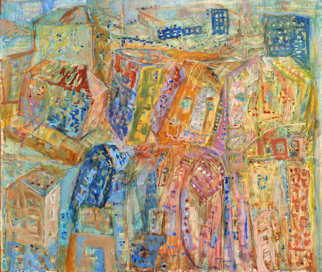 Vasily Tsabadze  'Bildings', created in 2010, Original Painting Other.