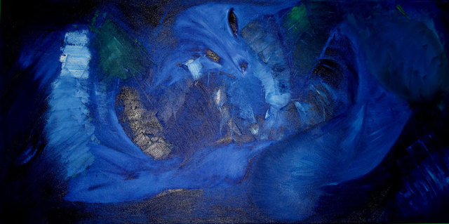 Vanessa Bernal  'Horse Head', created in 2010, Original Painting Oil.