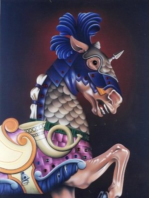 Donald Davenport: 'Kings Champion', 2006 Mixed Media, Other. This 20 X 26 original, Realistic,  mixed medium, print on museum grade canvas and enhanced with colorful   jewel facets which adorn the armor of this magnificent master piece. Copyrighted...