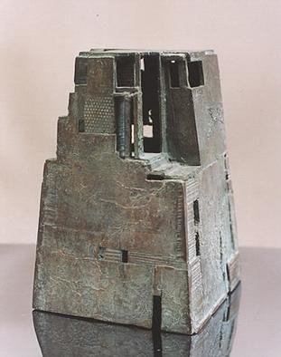 Venelin Ivanov: 'Tower', 1990 Bronze Sculpture, Architecture. 0...
