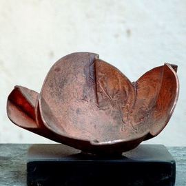 Venelin Ivanov: 'blossom', 2000 Bronze Sculpture, Floral. 