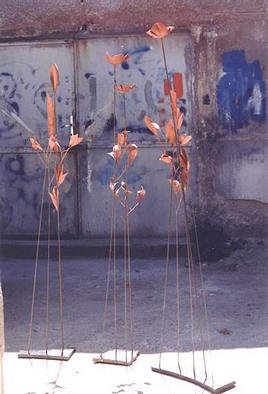 Venelin Ivanov: 'flora', 2000 Mixed Media Sculpture, Floral. bronze, copper, stone...