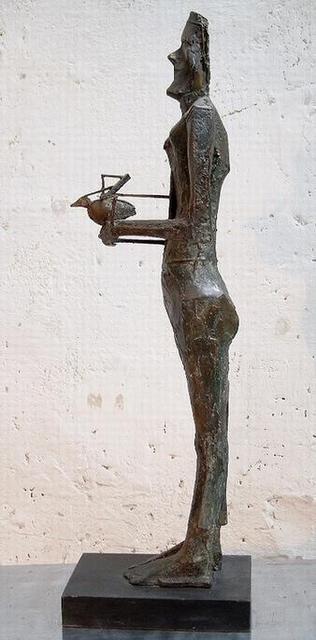 Venelin Ivanov  'Locked Song', created in 1983, Original Sculpture Stone.