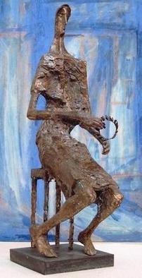 Venelin Ivanov: 'palm sunday', 1981 Bronze Sculpture, Figurative. 