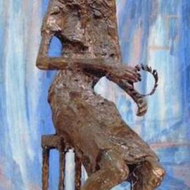 Venelin Ivanov: 'palm sunday', 1981 Bronze Sculpture, Figurative. 
