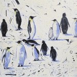 13 peguins By Sergey Lutsenko