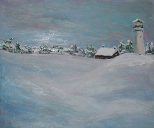 Artist Valerie Leri. 'Winter Hill' Artwork Image, Created in 2010, Original Painting Acrylic. #art #artist