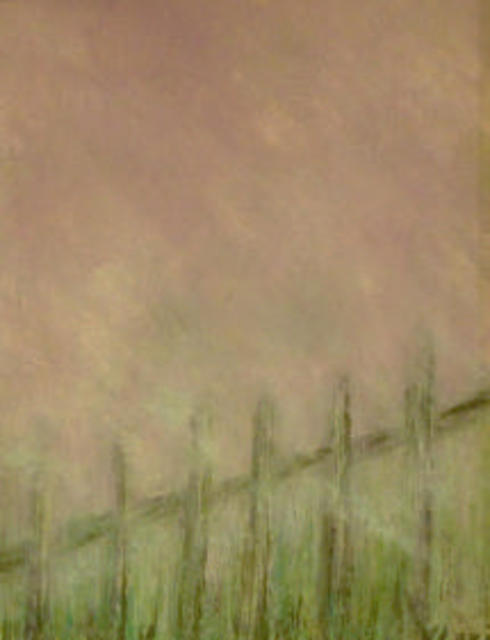 Valerie Leri  'Cape Cod Fence On A Foggy Day', created in 2015, Original Painting Acrylic.