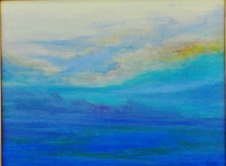 Valerie Leri: 'skies of nantucket sound', 2016 Acrylic Painting, Clouds. 
