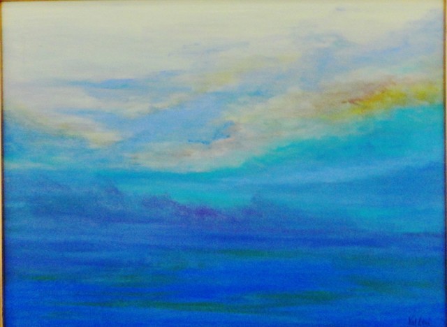Valerie Leri  'Skies Of Nantucket Sound', created in 2016, Original Painting Acrylic.