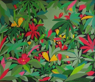 Mimi Revencu: 'bob marley', 2016 Acrylic Painting, Landscape. Memories about Bob Marley....