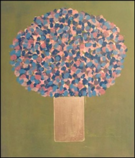 Hugo Reyes Reyes  'Flowers From Daniela S Tree', created in 2017, Original Painting Oil.