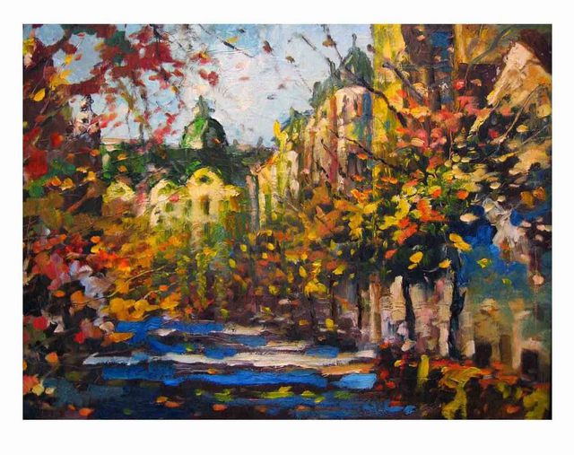 Victor Zakrynycny  'Autumn Symphony', created in 2007, Original Painting Oil.
