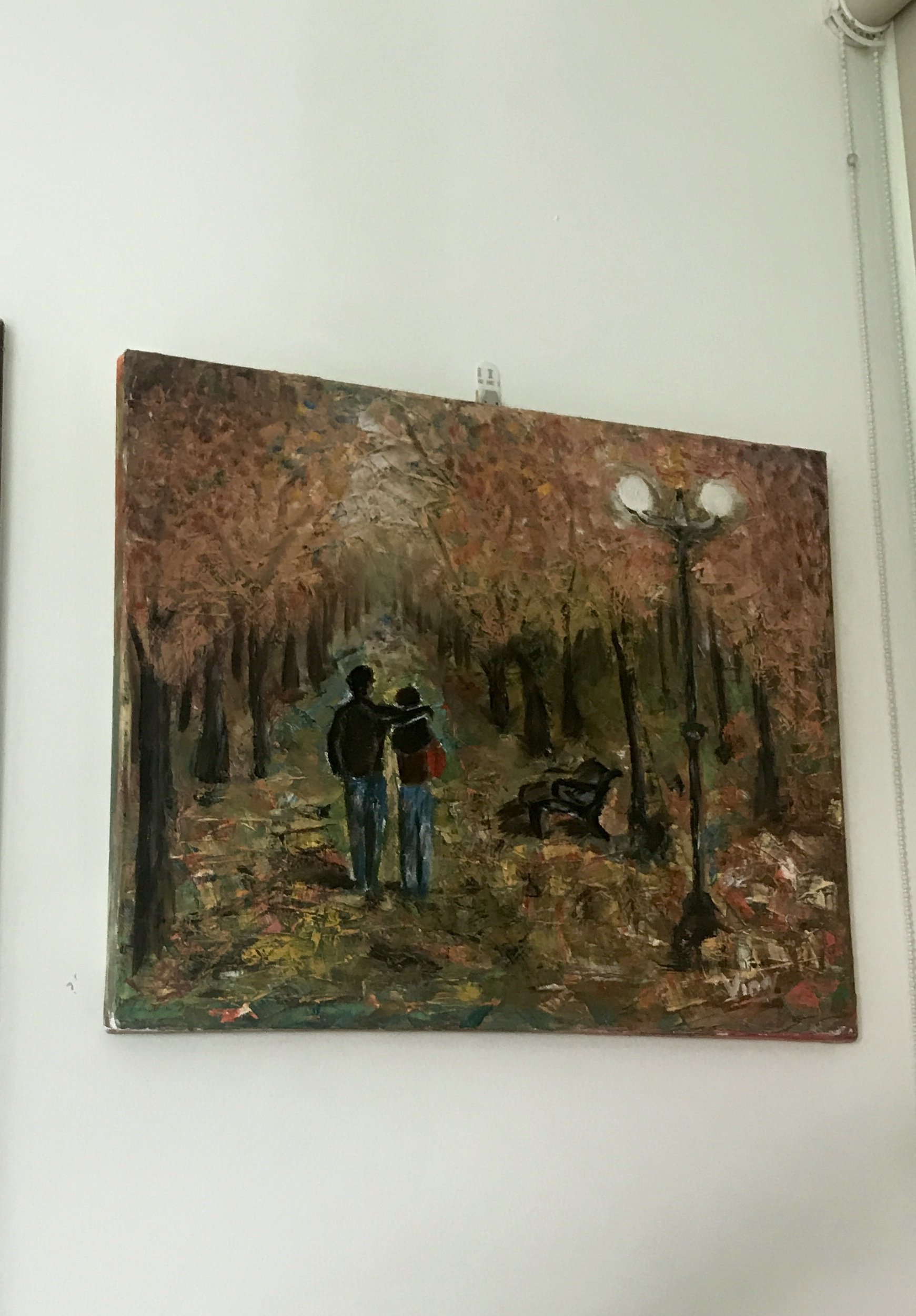 Vinay Baindur: 'autumn', 2017 Oil Painting, Abstract Landscape. palette knife...