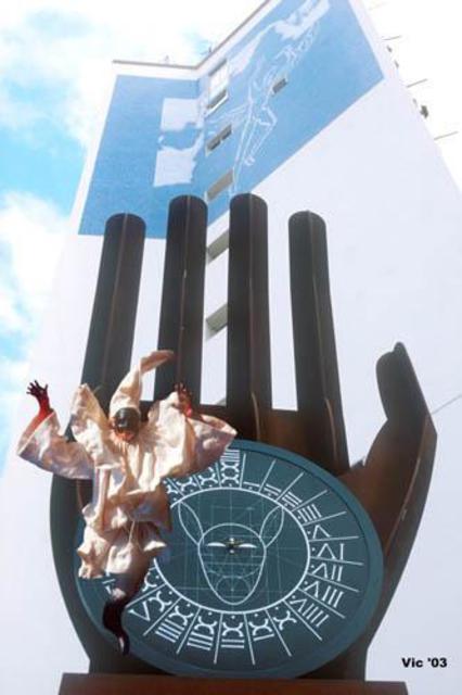 Vincenzo Montella  'Captured Icarus', created in 2003, Original Sculpture Aluminum.