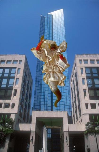 Artist Vincenzo Montella. 'On Skyscraper' Artwork Image, Created in 2004, Original Sculpture Aluminum. #art #artist