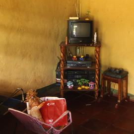 Vincenzo Montella: 'television', 2002 Color Photograph, Inspirational. 