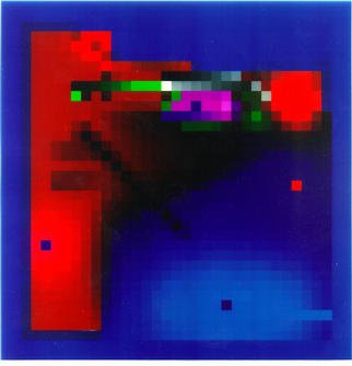 Giuseppe Saitta: 'Tesseract', 2002 Giclee, Abstract. 