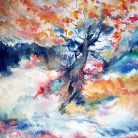 Fire Of Beauty Series 114 wild Windy autumn day By Vagik Iskandaryan