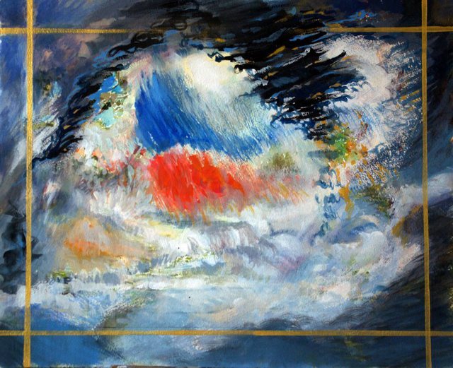Artist Vagik Iskandaryan. 'In Search Of Light Series 13' Artwork Image, Created in 2010, Original Mixed Media. #art #artist