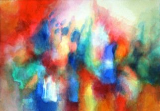Vagik Iskandaryan: 'In Search Of Light Series  one', 2007 Watercolor, Abstract. Artist Description:  Original watercolor painting ( In Search Of Light Series # 1) . The image size is 5