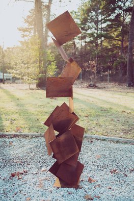 Vadim Kharchenko: 'otto cor-ten', 2017 Steel Sculpture, Abstract. Sculpture: Metal and Steel on Steel.- Free Standing Abstract modern rusted patina corten steel sculpture, named OttoaEUR, will complement contemporary, modern, or traditional house Indoor or Outdoor. Will fit great as a garden sculpture, lawn sculpture, driveway or front entrance accent, yard dA(c)cor, and will complement any pool area, ...