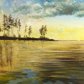 Vladimir Volosov: 'at the warm sea', 2004 Oil Painting, Marine. Artist Description: Volosov Vladimir is an experienced Russian painter based in Boston. After an accomplished career at the forefront of modern physics - as a PhD scientist and professor, he turned to visual arts after years of strenuous study of the earth s fragility, which led to his realisation of the ...