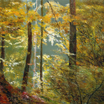 autumn forest By Vladimir Volosov