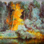 autumn forest By Vladimir Volosov