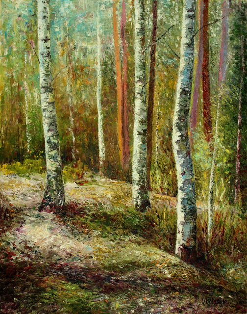Vladimir Volosov  'Birches Birches', created in 2018, Original Calligraphy.