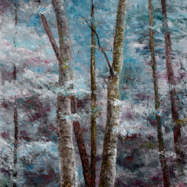blue forest By Vladimir Volosov