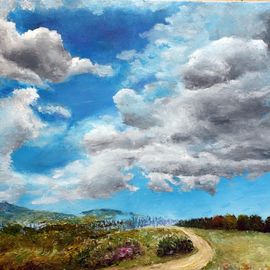 Vladimir Volosov: 'expanse', 2022 Oil Painting, Landscape. Artist Description: The author s style is lyrical realism impressionism.  It is Textured and multilayered painting.  Made with Oil on canvas. There is no doubt that visual art is a powerful medium. It has the ability to inspire and to move us deeply  For me, the process of creating a ...