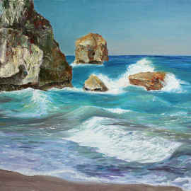 Vladimir Volosov: 'faraway coasts', 2018 Oil Painting, Marine. Artist Description: I offer free shipping across the planet as my gift to you   the buyer        There is no doubt that visual art is a powerful medium. It has the ability to inspire and to move us deeply.The author s goal to engage the viewer in the creative process. ...