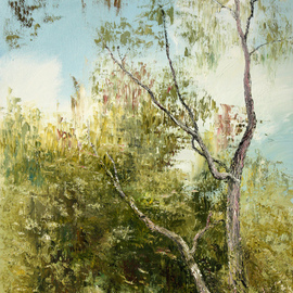 Vladimir Volosov: 'forest elegy', 2019 Oil Painting, Landscape. Artist Description:        There is no doubt that visual art is a powerful medium. It has the ability to inspire and to move us deeply.The author s goal to engage the viewer in the creative process. He invites the viewer to go their own way and become a co- author, ...