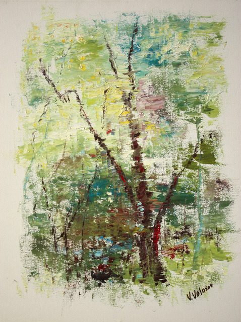 Vladimir Volosov  'Forest Etude', created in 2018, Original Calligraphy.