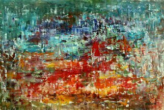 Vladimir Volosov: 'memory about september 11', 2015 Oil Painting, Abstract.          A<< Memory about  September 11, 2001A>> aEUR