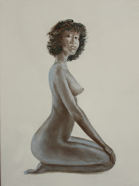Vladimir Volosov  'Nude Girl', created in 2019, Original Calligraphy.