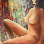 nude in a hat By Vladimir Volosov