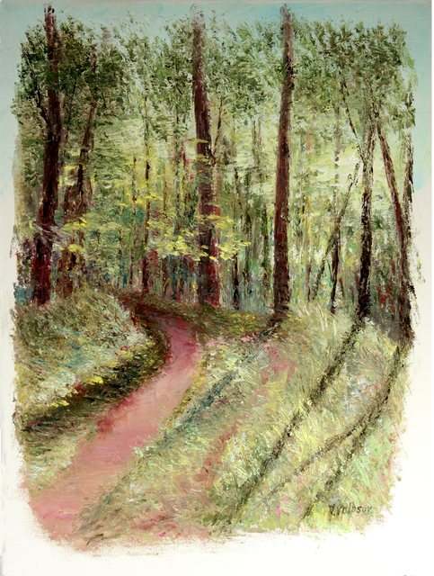 Artist Vladimir Volosov. 'Pathway In Forest' Artwork Image, Created in 2019, Original Calligraphy. #art #artist